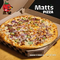 Pizza en caja lista para llevar